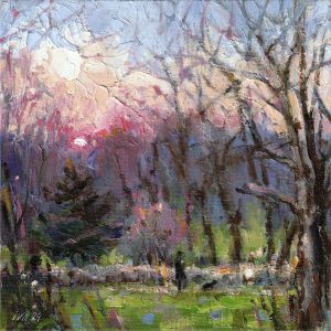 Painting, Landscape - Winter Stroll