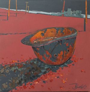 Painting, Landscape - Bowl