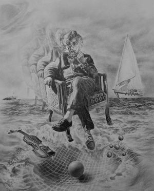 Graphics, Portrait - Einstein's theory