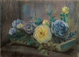 Graphics, Still life - Flowers on the window