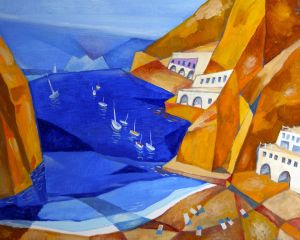 Painting, Minimalism - Amalfi