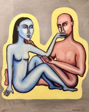 Painting, Nude (nudity) - Pokorennaya-lyubovyu