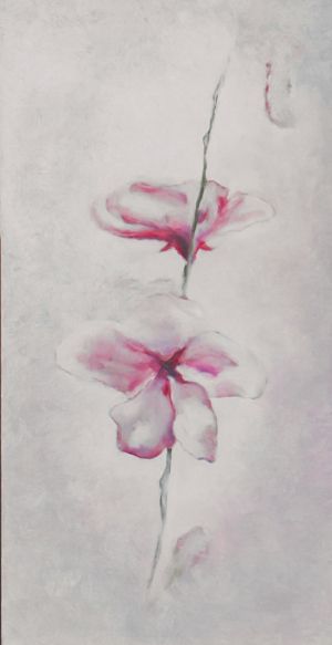 Painting, Still life - Zimnie-orhidei