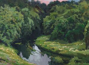 Painting, Landscape - Rechka-v-Abramcevo