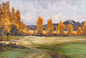 Painting, Landscape - Doroga-v-Sofrino