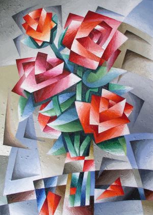 Painting, Cubism - Buket-roz