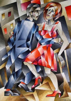 Painting, Cubism - Tanec