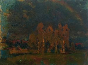Painting, Landscape - Rainbow
