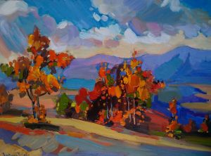 Painting, Landscape - Osenniy-peyzaj